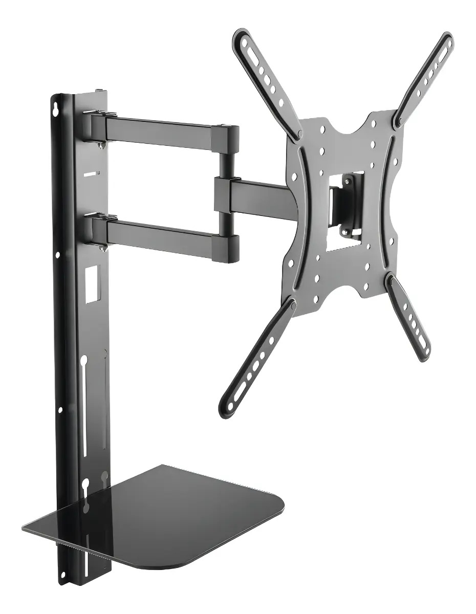 Soporte Pared Intelaid TV 32-55 Inclinable y Giratorio Negro