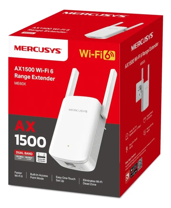 Extensor De Wifi Mercusys Me60x Ax1500 Wifi 6 2 Antenas - Image 4