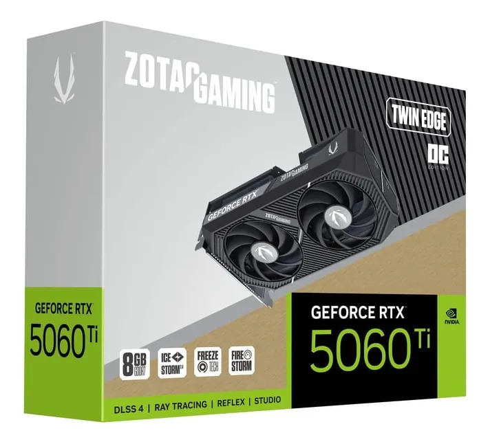 Placa De Video Zotac Rtx 5060ti 8gb Twin Edge Zt-b50610h-10a