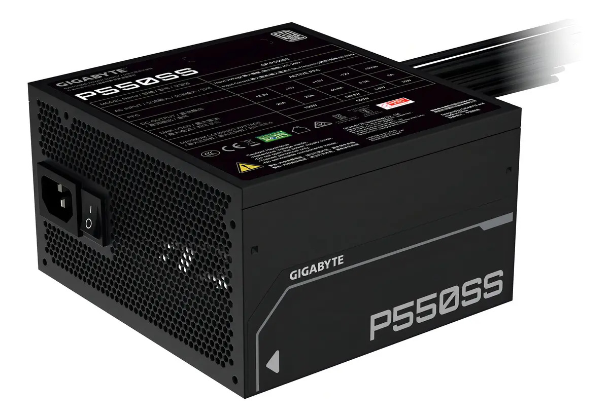 Fuente Gigabyte Gp-p550ss Black 550w 80 Plus Silver Color Negro - Image 2