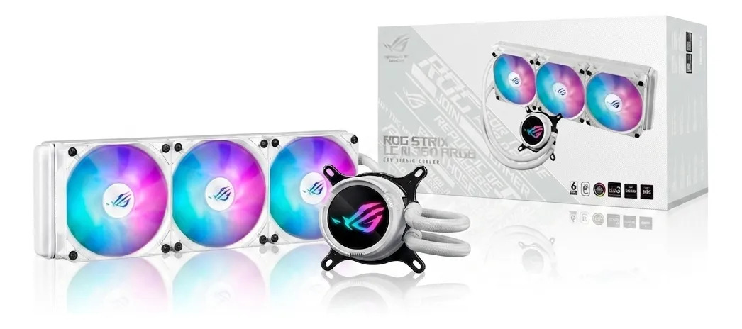 Water Cooler Asus Rog Strix Lc Iii 360 Argb Lcd White