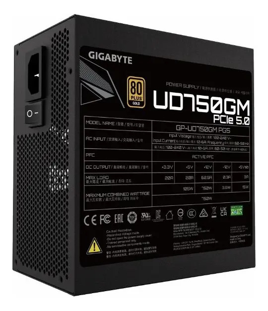 Fuente Gamer Gigabyte 750w Pg5 V2 Gold Gp-ud750gm Pg5 V2 - Image 5