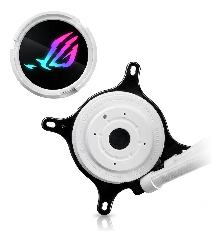 Water Cooler Asus Rog Strix Lc Iii 360 Argb Lcd White - Image 2