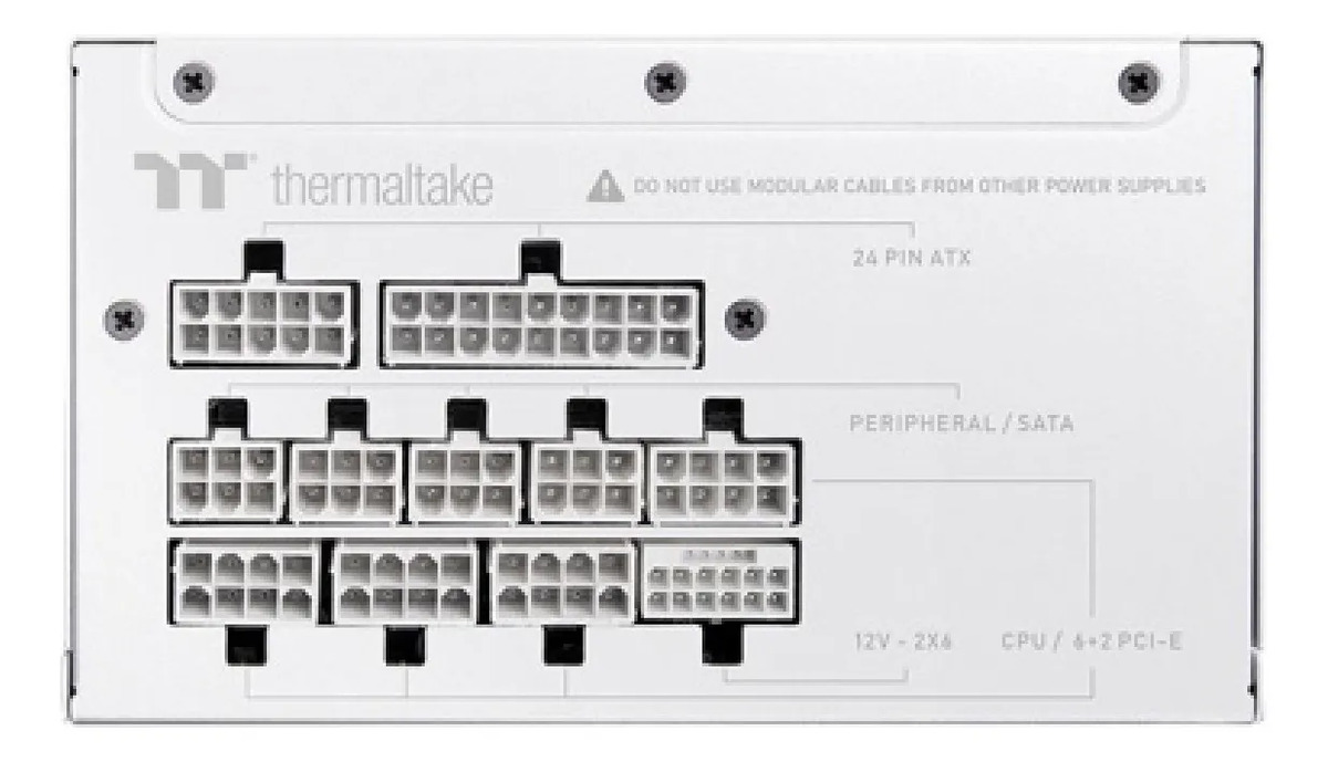 Fuente Gamer Thermaltake Tp Gt 750w 80 Plus Gold White - Image 2